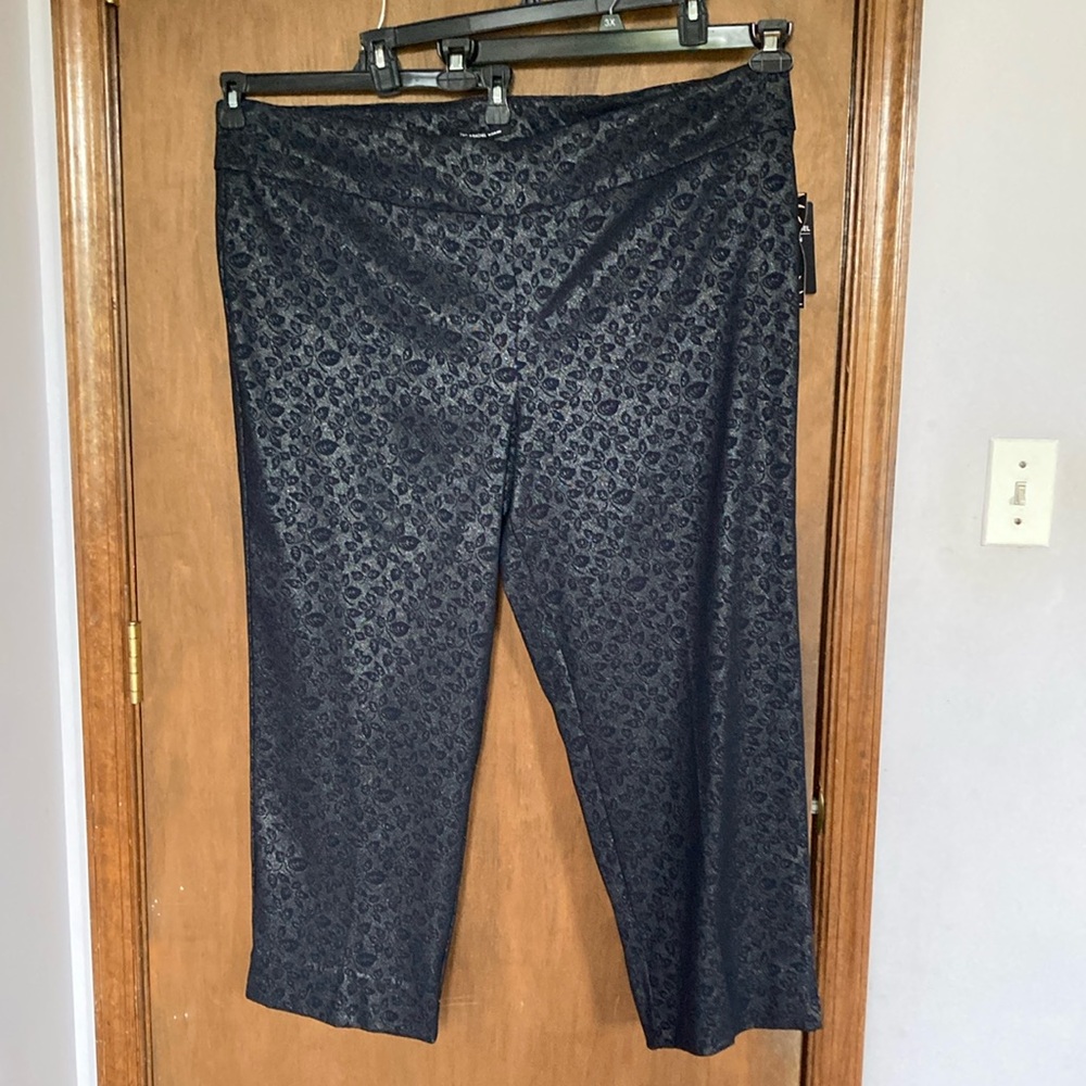 Zac & Rachel pant navy rose sparkle the ultimate fit pant 24W